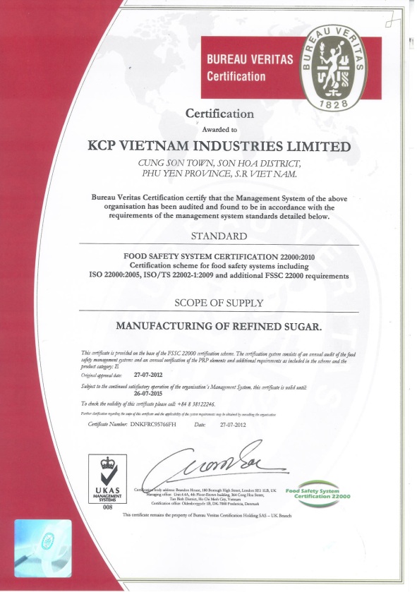 Chứng nhận FSSC 22000