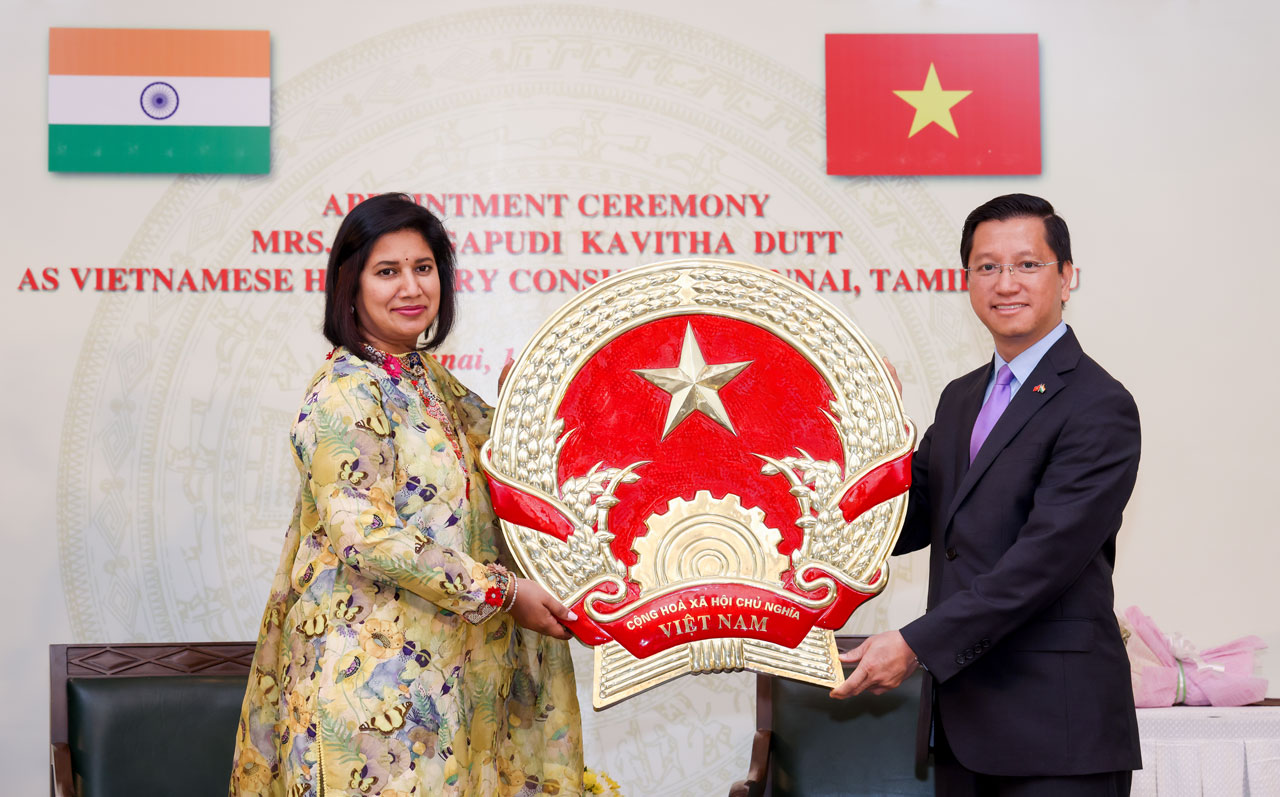 Trao quyết định bổ nhiệm Lãnh sự danh dự Việt Nam tại Tamil Nadu
